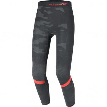 Macna Pantalones de Moto Baselayer All-season Negro-Gris-Rojo (S M)