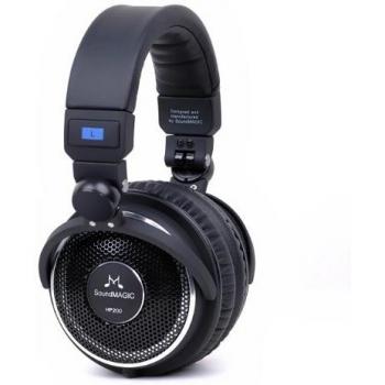 SoundMAGIC HP200 Auriculares plegables con respaldo abierto Auriculares estéreo Auriculares de alta fidelidad los auriculares audiófilos con aislamiento de sonido - Negro