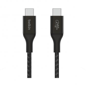 Belkin CAB015bt1MBK cable USB 2.0 de 1 m, tipo USB C, color negro