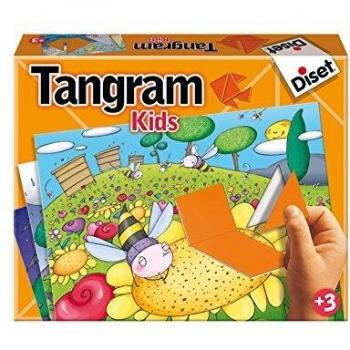 Diset- Juego Tangram Kids, Color Otro, 33.3 x 26.4 x 5.3