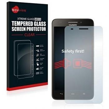 Savvies - Película de vidrio a prueba de balas lámina de vidrio huawei ascend g620s película protectora blindada - vidrio templado 9h