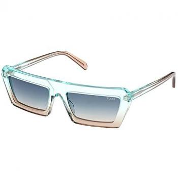 Emilio Pucci Turquoise Rectangle Gradient Sunglasses for Women, One Size
