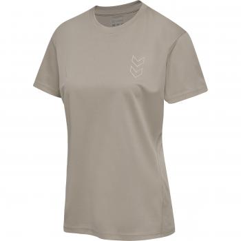 Hummel Active PL Women's Swimsuit and Short Sleeve T-shirt in Chateau Gray, XS