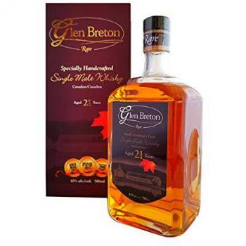 Glen Breton Rare 10 Years Old Single Malt Whisky en estuche de regalo