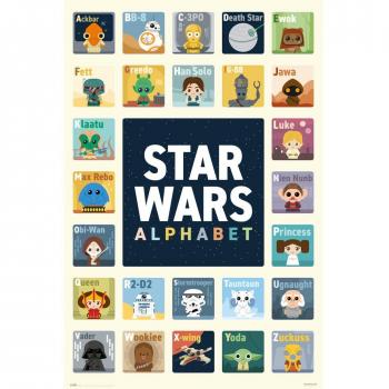 Póster Star Wars: Alfabeto Galáctico 91.5 x 61 cm