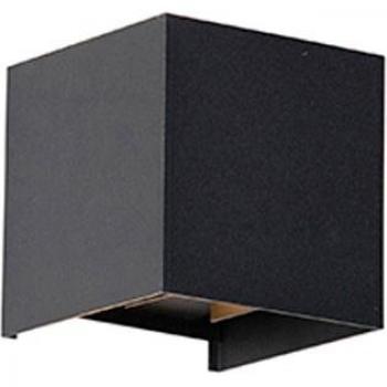 Aplique de exterior negro moderno con LED integrado 2 luces IP54 - Edwin