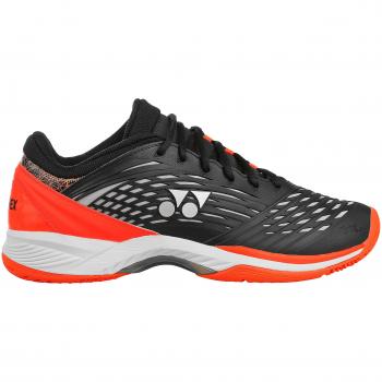 Yonex Hombres Power Cushion Fusion Rev 2 Clay Zapatillas De Tenis Zapatilla Tierra Batida Negro - Naranja 40,5