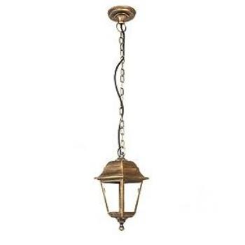 Colgante Exterior Albahaca 1xe27 Oro Viejo IP44 Policarbonato 15x15 cm