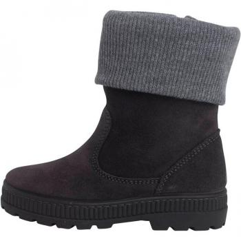 Botas de Invierno con Cuello de Lana para Niños - Gris
