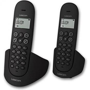 Teléfonos Logicom LUNA DUO 255T Wireless Contestar Pantalla Negro