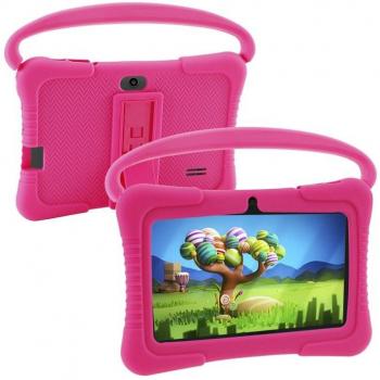 Tablet Interactiva Infantil K705 WiFi 7 Rosa y Negra, 32GB RAM 2GB - DAM Electronics