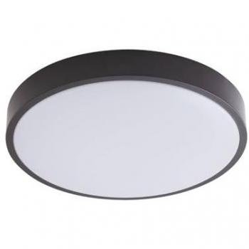 Lámpara de Techo LED Medon Ø 38 cm Plástico Negro IP44 para Baño