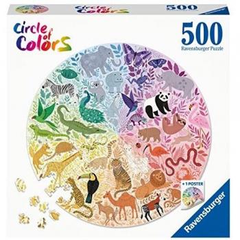 Ravensburger Puzle Circle of Colors: Animales 500 piezas, 17172