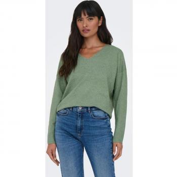 Jersey Only Rica Life Vneck Verde para Mujer