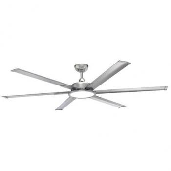 Ventilador de Techo LED BigBen 250cm, 20W, 2000Lm, CCT Regulable con 6 Aspas de Acero