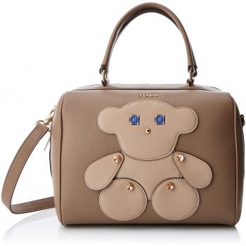 Tous Bowling Patch Maia, Bolso Bolera para Mujer, Beige