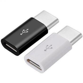 Zacro 2 Pack Type-C macho a Micro USB hembra USB adaptador convertidor para Nexus 5X/6P, LG G5,etcétera