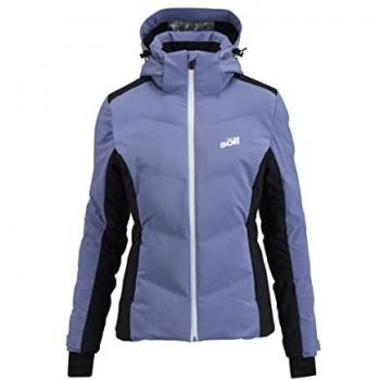 Soll Chaqueta Motion Lila - Chaqueta de esquí para mujer, color lila, diseño moderno y funcional, impermeable, transpirable, con aislamiento térmico y detalles reflectantes