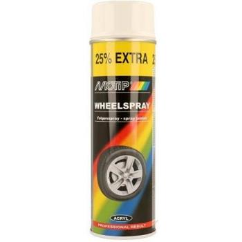 Bomba de pintura para llantas blanca 500 ml - Motip