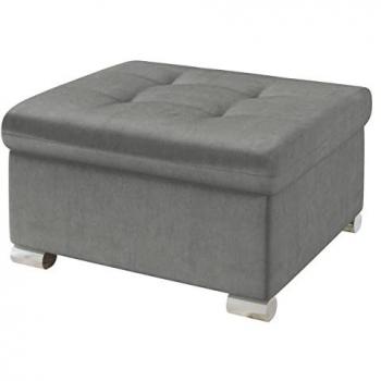 Reposapiés Comfivo 115 Magic Velvet 2217, Tapiz Gris, Plástico, 70 x 68 x 41 cm