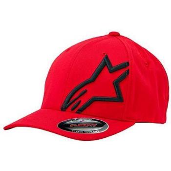 Alpinestars, Corp Shift 2 Flexfit, Gorra De Beisbol, Negro Rojo, 23X, Hombre
