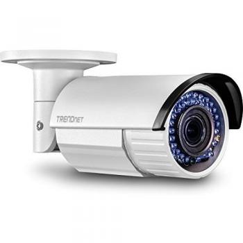 TRENDnet TV-IP340PI (V1.0R) - Cámara de Seguridad IP Varifocal PoE 2MP y 1080p para Interior/Exterior, Color Gris