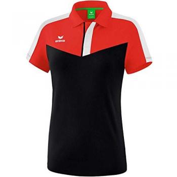 Erima Squad Women's Short Sleeve Polo Shirt Red/Black/White