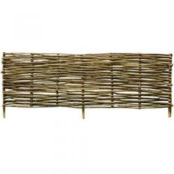 vidaXL Valla de Madera Avellano 150x40cm Cercado Puerta Panel Jardín Exterior