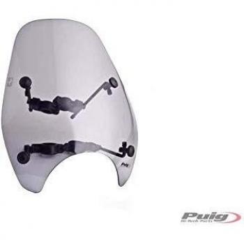 Carenabris Custom I - Parabrisas Transparente y Ahumado para Moto Unisex