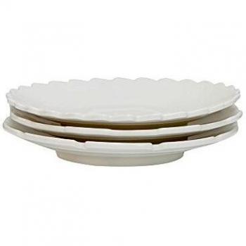 Juego de 3 platos de postre de porcelana Machine Collection, diámetro 20 cm, altura 3 mod.Ass