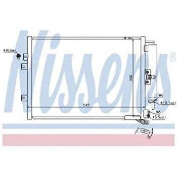 Condensador de aire acondicionado NISSENS 940125, sistema de aire acondicionado, compatible con diversas marcas y modelos, alta eficiencia en la refrigeración, fabricado con materiales de calidad para mayor durabilidad