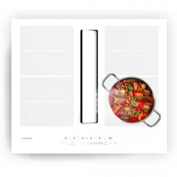 Klarstein Chef-Fusion Sistema Down Air 2 en 1 | Placa de inducción + Extractor potente | 7200 W