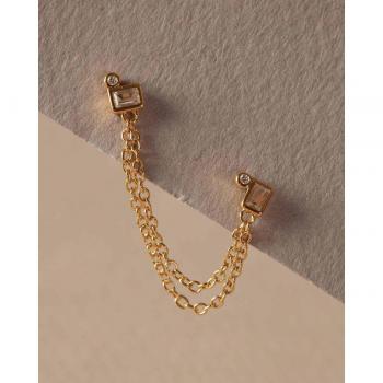 Pendiente doble con cadena y cierre de presión