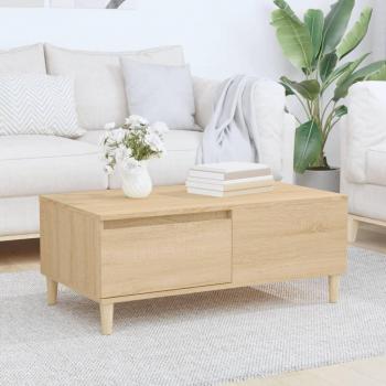 Mesa de centro Sonoma Oak 90x50x36,5 cm Madera Multicapa Marrón