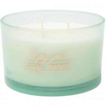 VELA AROMÁTICA MR WONDERFUL MENTA - ENJOY YOUR HAPPY MOMENT 9x5x10 CM