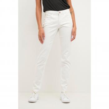 Cream Women's Slim-Fit White Twill Jeans W26