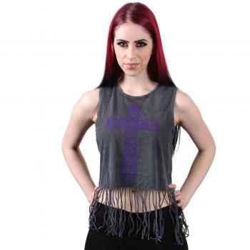 Black Sabbath Women's Babydoll Top - Char - ROCK OFF M