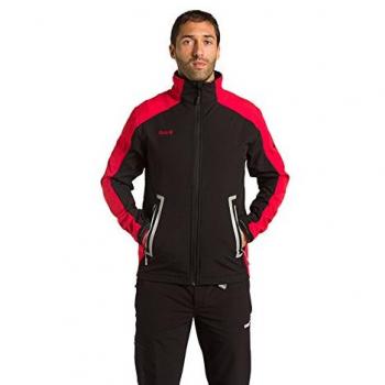 Izas BOSSONS SOFTSHELL, Hombre, Black/Grey/Red, M