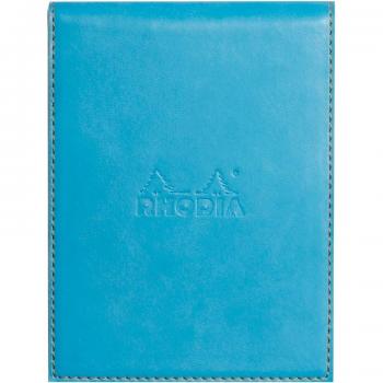 Funda porta-bloc + bloc - Rhodia 128107C - Cuadrícula (5x5mm) - 9,5 x 13 + bloc N°12