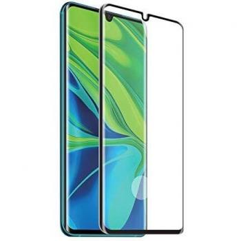 muvit Protector Pantalla Xiaomi Mi Note 10/Note 10 Pro Vidrio Templado Curvo Case Friendly Marco Negro