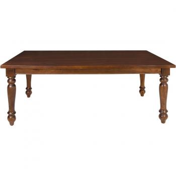 Mesa de comedor de madera maciza de mango Kent con elegante diseño rústico - El Corte Inglés