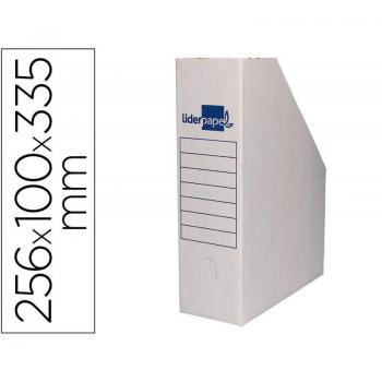 Revistero Liderpapel EcoUse Cartón 100% Reciclado Color Blanco 256x100x335 mm