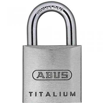 Candado de Llave ABUS Titalium 64ti/20 de Acero y Aluminio con Cuerpo de 20mm