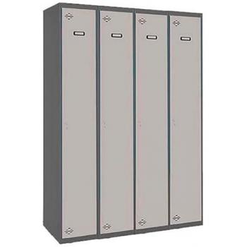 Taquilla SIMONLOCKER PROF. MON. SINGLE 4/4 300 (1200) AN/GR - Vestuario Metálica, 4 Puertas, Montada, dimensiones 1800x1200x500 mm,
