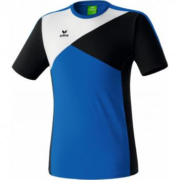 erima Premium One T-Shirt - Camiseta de equipación de fútbol para niño, color azul / negro / blanco, talla DE: 128