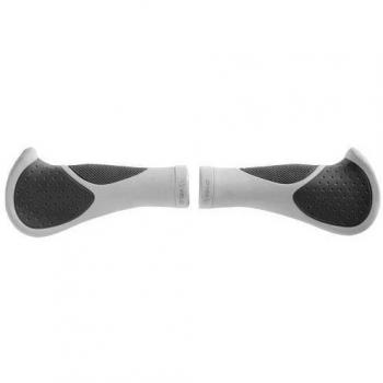 Velo Ergogel D3 Bar - Mango confort de enroscar, color blanco / gris