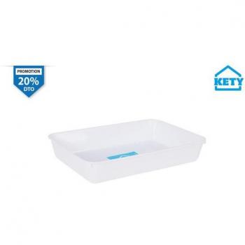 Cubeta Nevera S Blanca KETY - Práctica y Funcional, Ideal para Conservar tus Alimentos frescos
