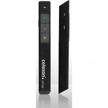 celexon puntero-láser Economy LP100 - hasta 200m - sólo 18,6g - mando a distancia para presentaciones - láser clase 2 - ideal para empresas y escuelas