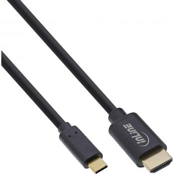 Cable USB-C a HDMI 5m - Adaptador de vídeo 4K, Negro