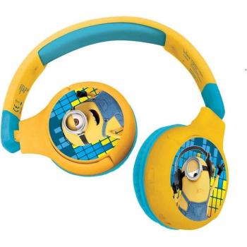 LEXIBOOK - Cascos inalámbricos Bluetooth confort para niños - Minions